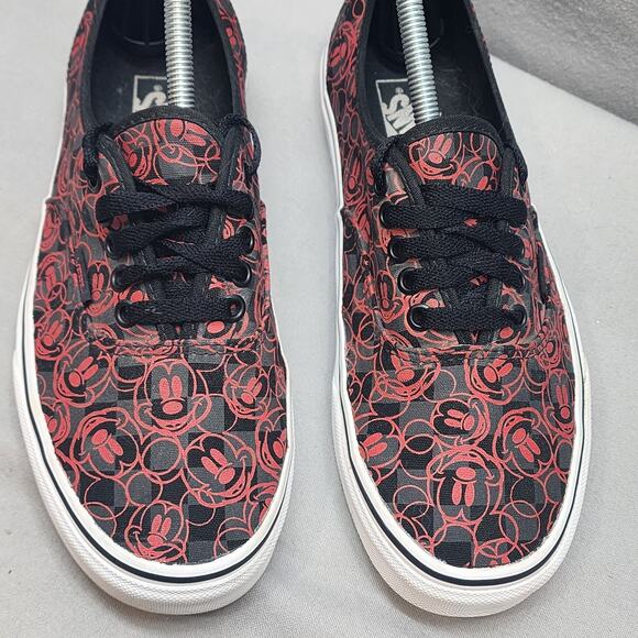 Vans OTW Disney Black Red Grey Mickey Mouse Womens Sz 9.5 Mens Sz 8 - Picture 2 of 8